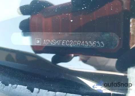 2016 Chevrolet Tahoe Commercial Fleet z USA, uszkodzony, nr VIN 1GNSKFEC2GR433633